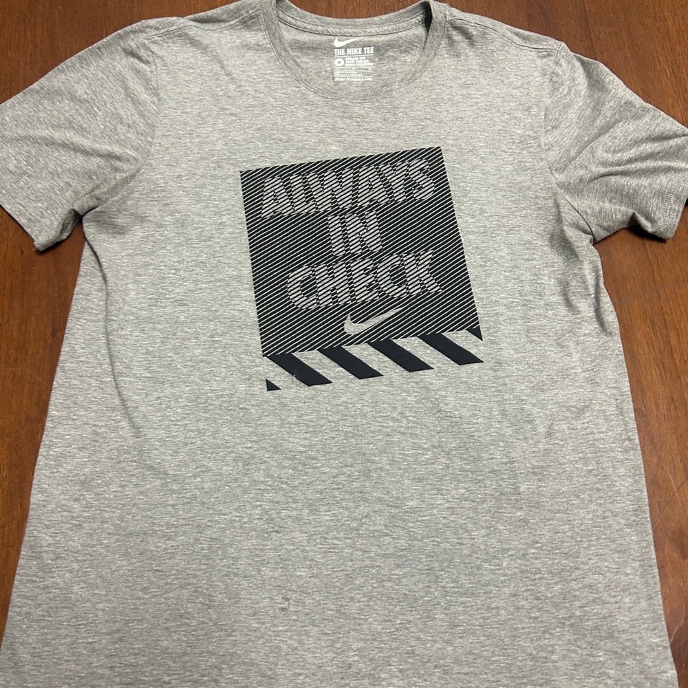 Nike “always in check” shirt, size medium